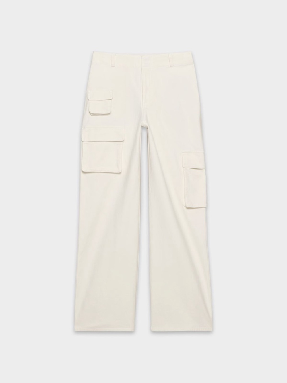 Aritzia TNA Wide Leg Picture Cargo Multi Pocket Pant Light Birch